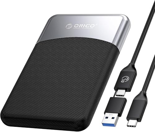 ORICO 2TB SSD esterno con cavo USB C 2 in 1, unità portatile a stato solido USB 3.2 Gen 1 fino a 460MB/s, archiviazione affidabile per smartphone USB C, PC, tablet, Labtop   M25PRO : Amazon.it
