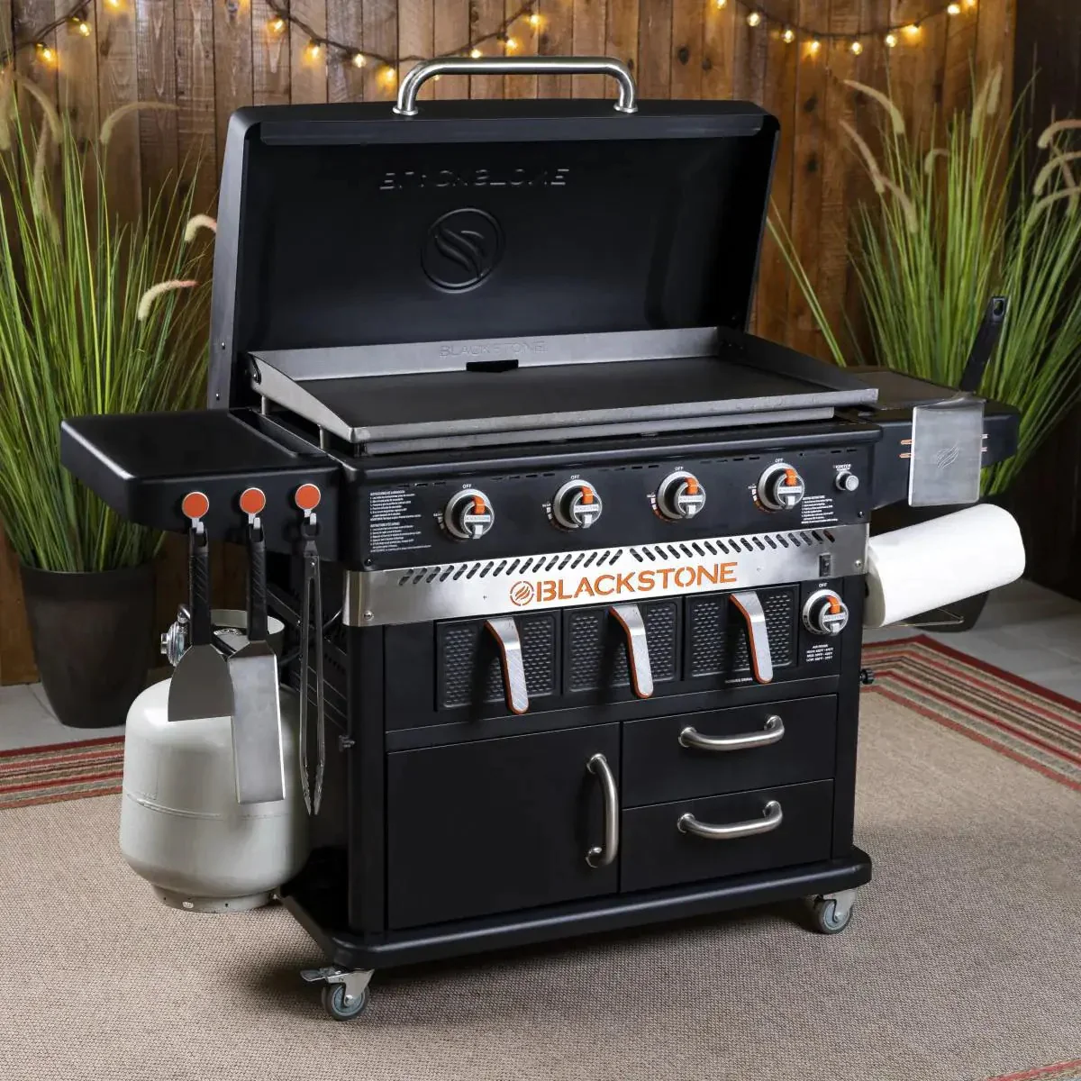 Blackstone 4-burner hob and air fryer combination �C 36 inch