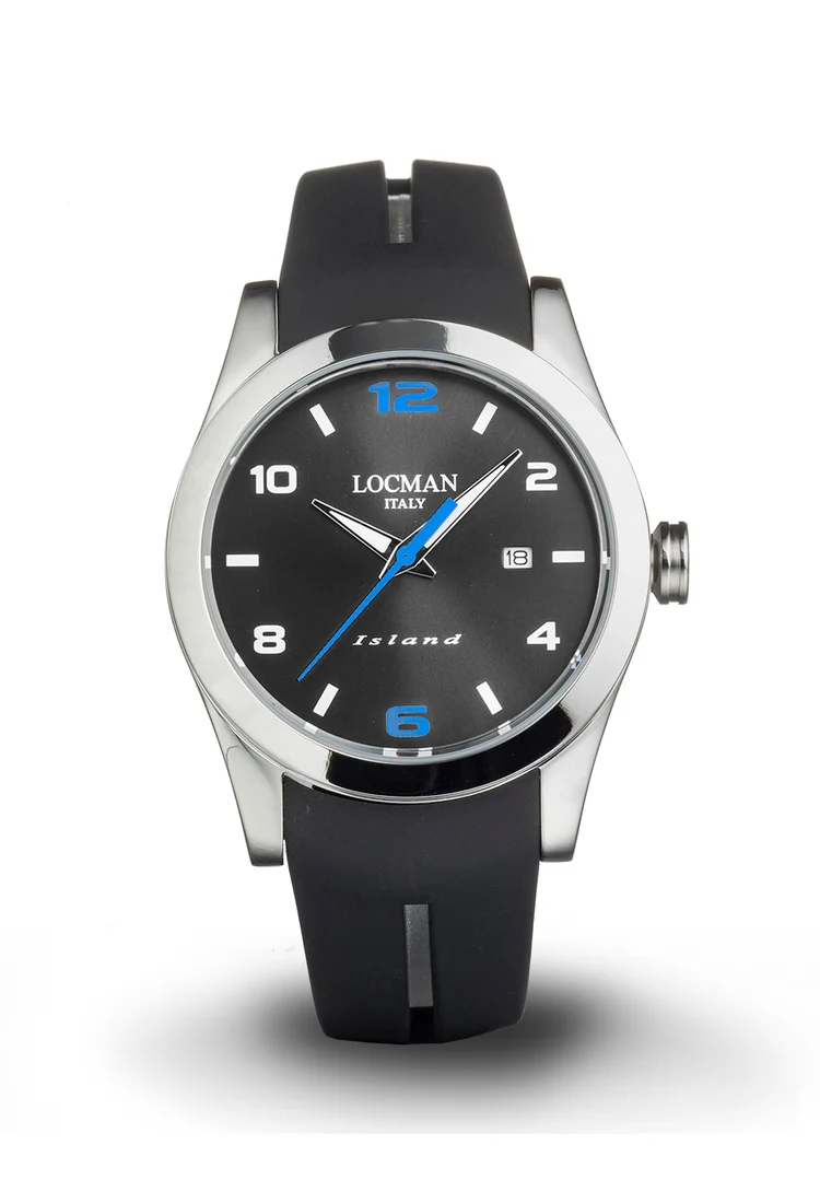 Orologio Locman Island antracite cinturino silicone 0613A20S-00ANSKSK