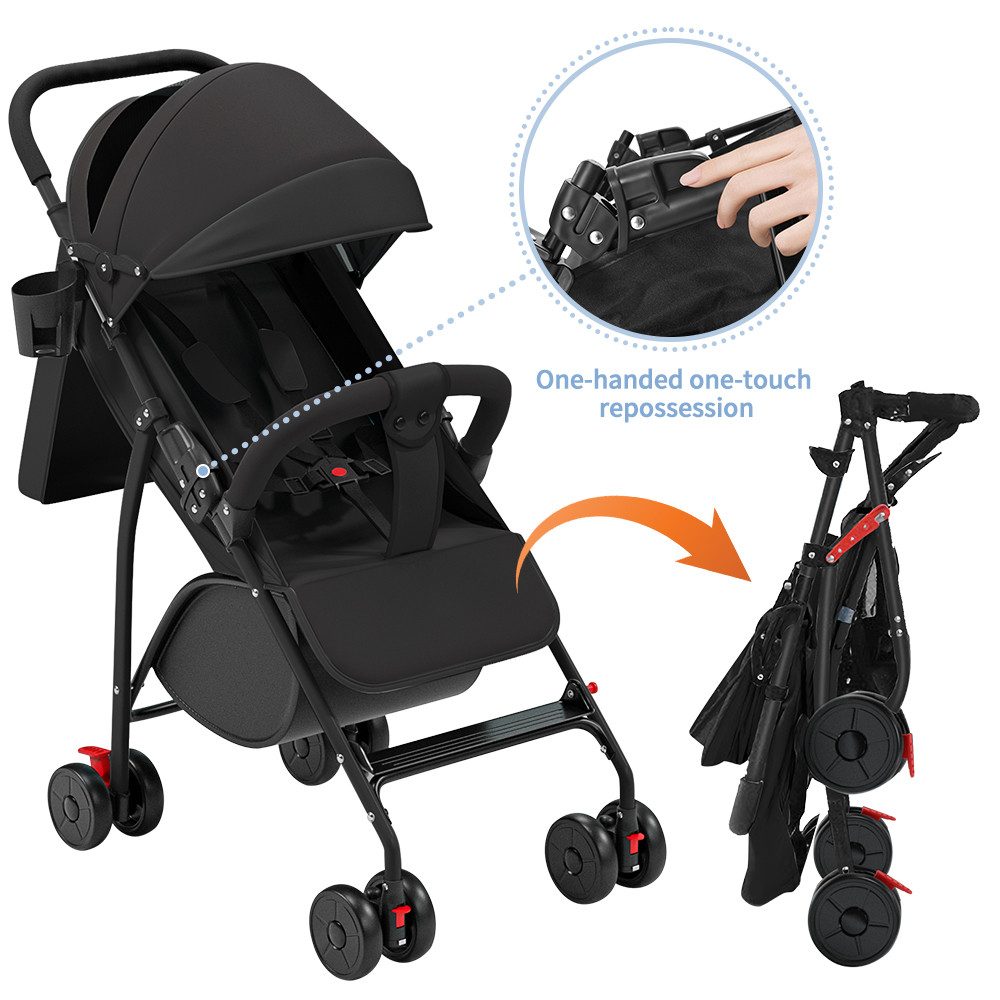 Kinder-Buggy Kinderwagen, Liegebuggy, 0–4 Jahre
