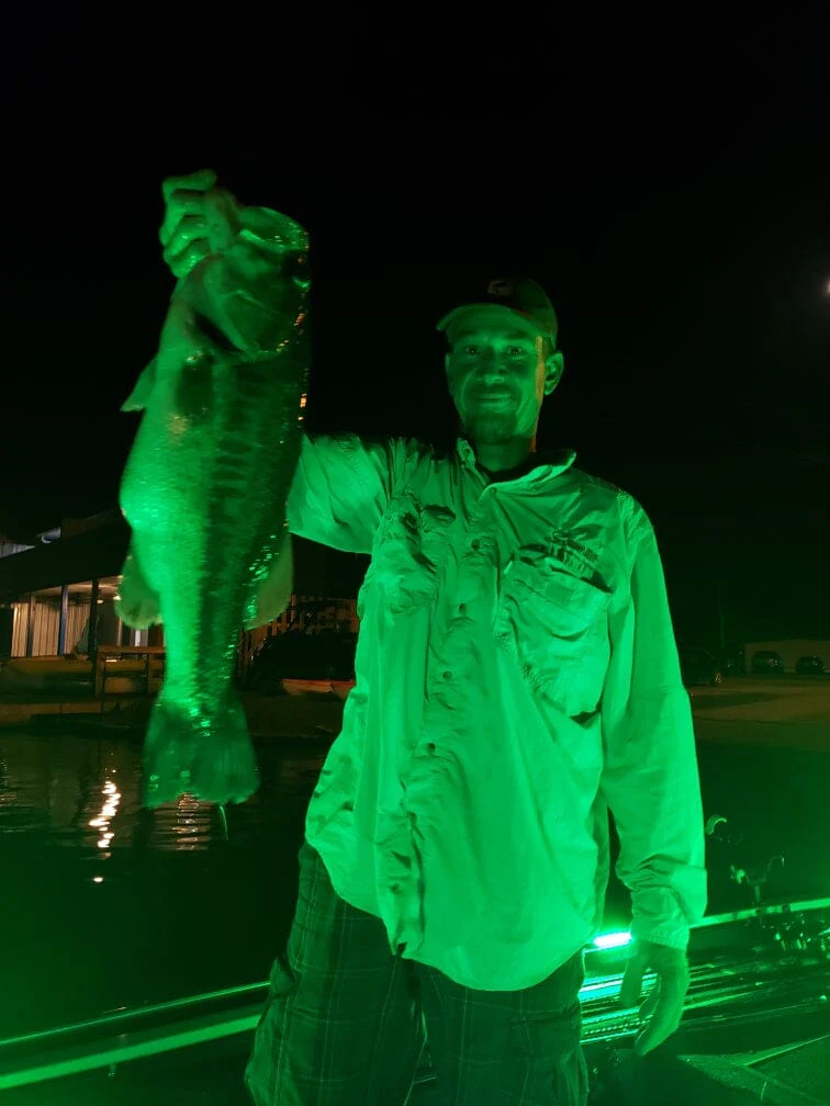 Green Blob 110V Bottom Bobber: LED Underwater Dock Fishing Light
