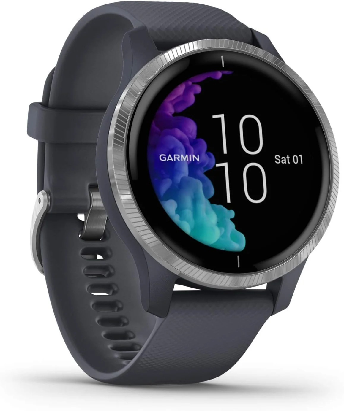 Garmin venu, wasserdichte GPS-Fitness-Smartwatch mit AMOLED Display, Trainingsplänen & animierten Übungen. 20 Sport-Apps, Herzfrequenzmessung