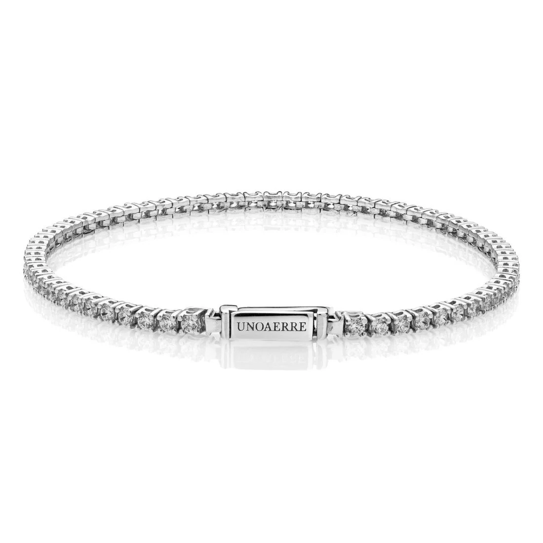 Bracciale Unoaerre Tennis in argento bianco 17 cm 5767