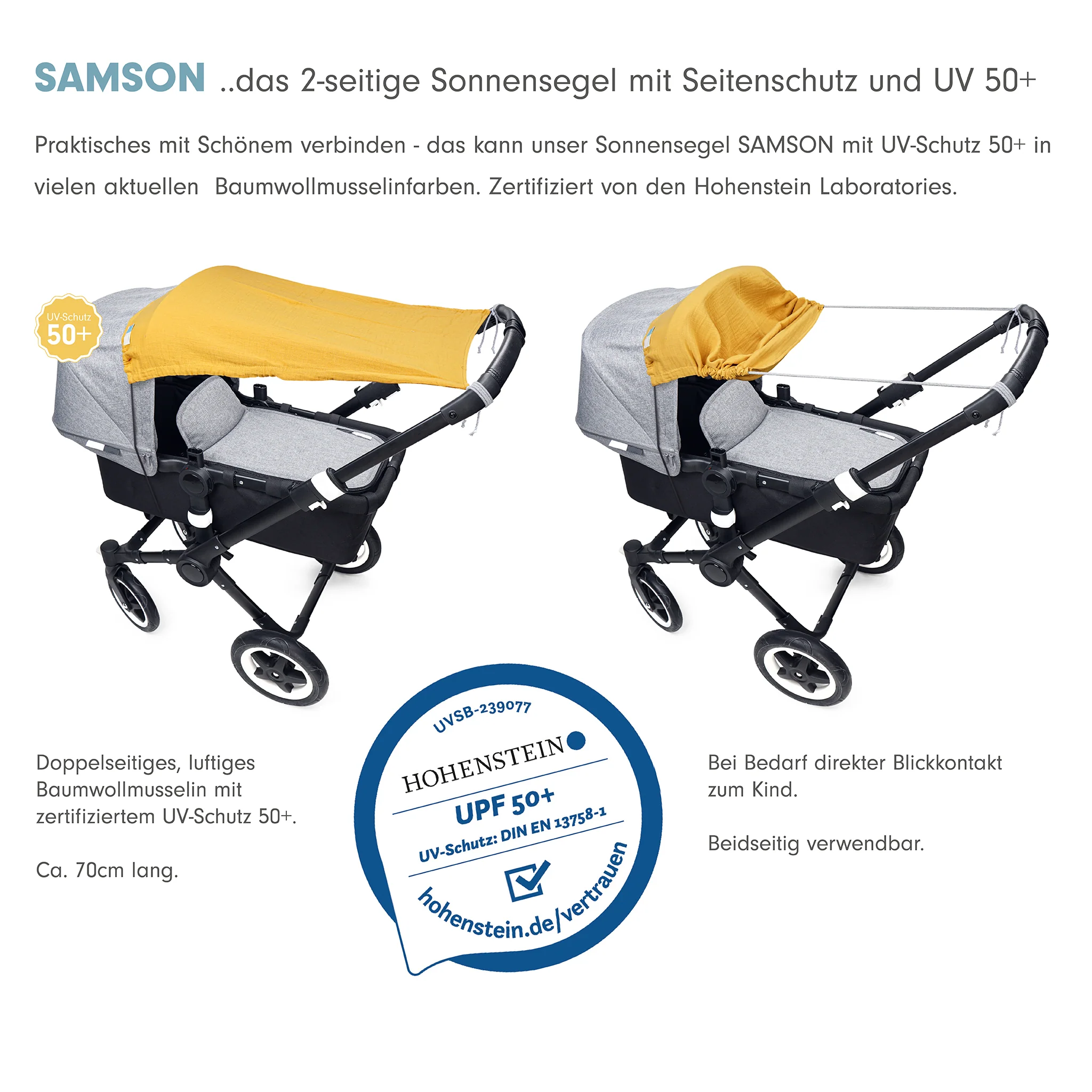 SAMSON musselin Sonnensegel
