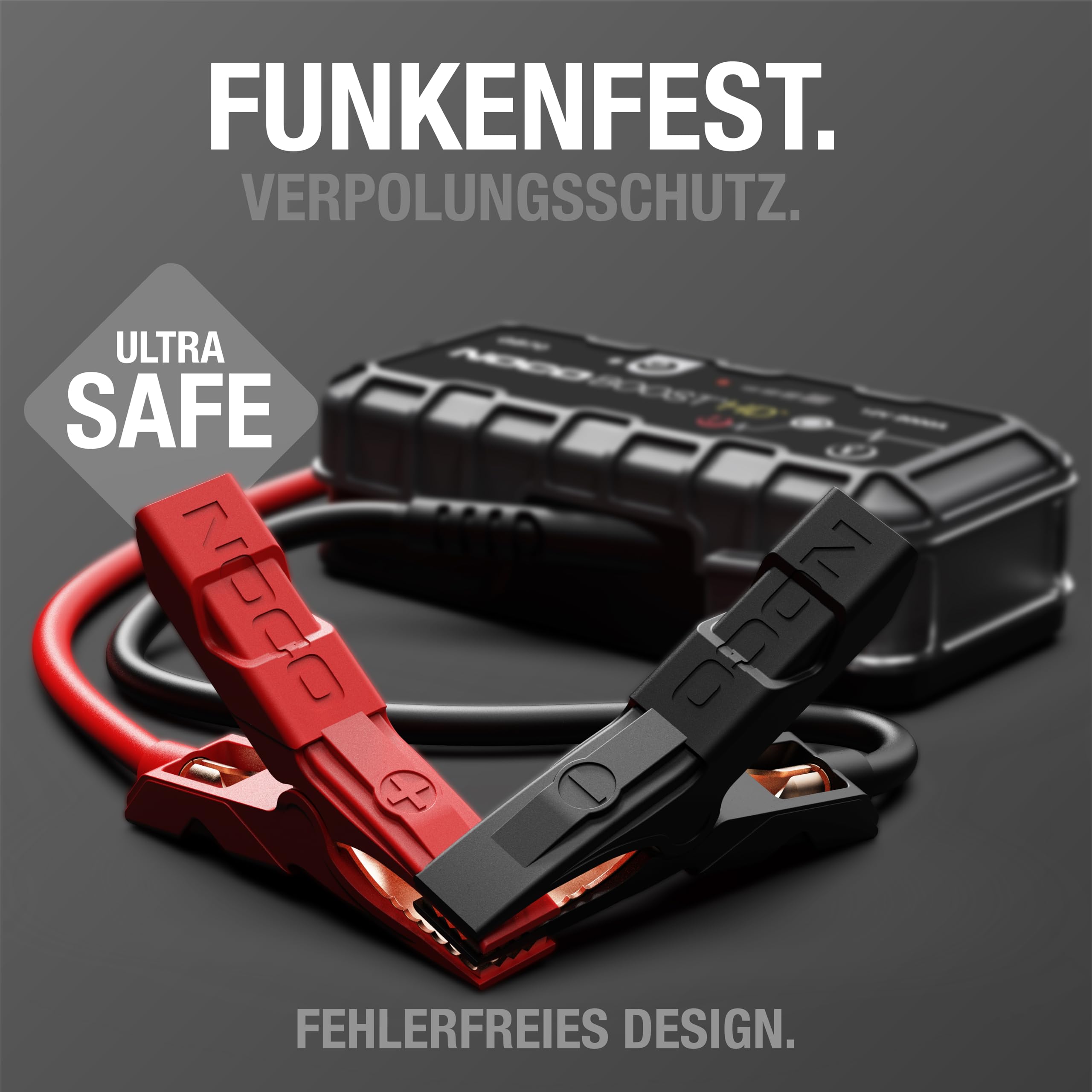 NOCO Boost GB70 2000A Starthilfe Powerbank für Benzin bis 8,0L und Diesel bis 6,0L 12V Lithium Jump Starter