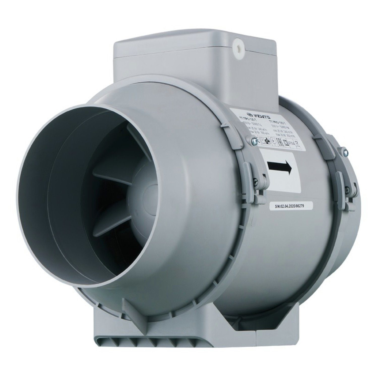 Wandventilator Rohrventilator Lüfter TT Pro 125 T bis 350 m³/h