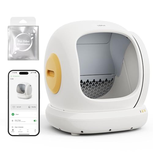 C20 Lettiera autopulente per gatti, autopulente, ultra sicura | Ingresso basso | Deodorizzazione | Lettiera elettrica automatica per gatti : Amazon.it: Prodotti per animali domestici