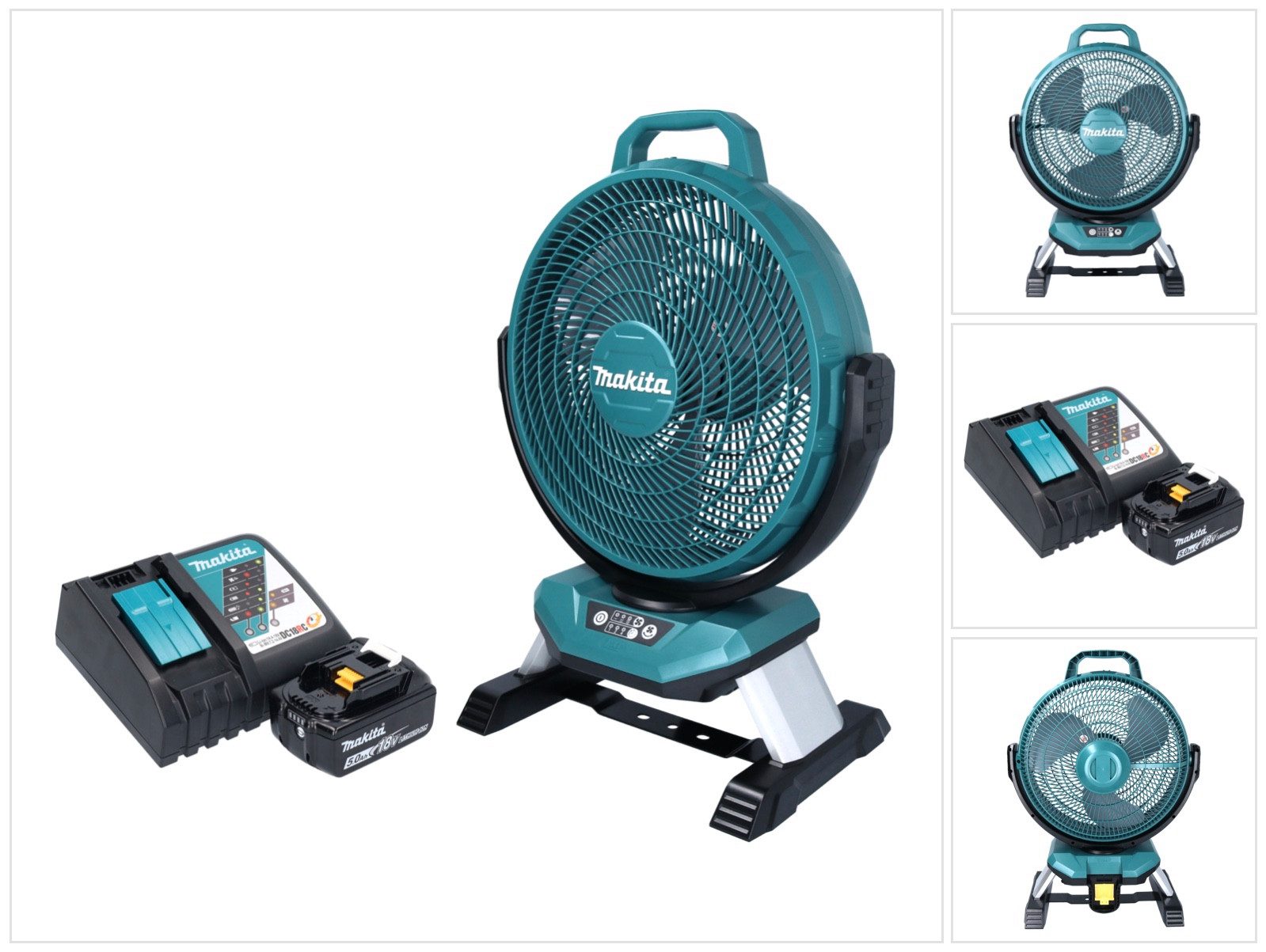 Akku-Standventilator DCF 301 RT1 Akku Ventilator Lüfter 18 V 33 cm + 1x Akku 5,0 Ah + Lade