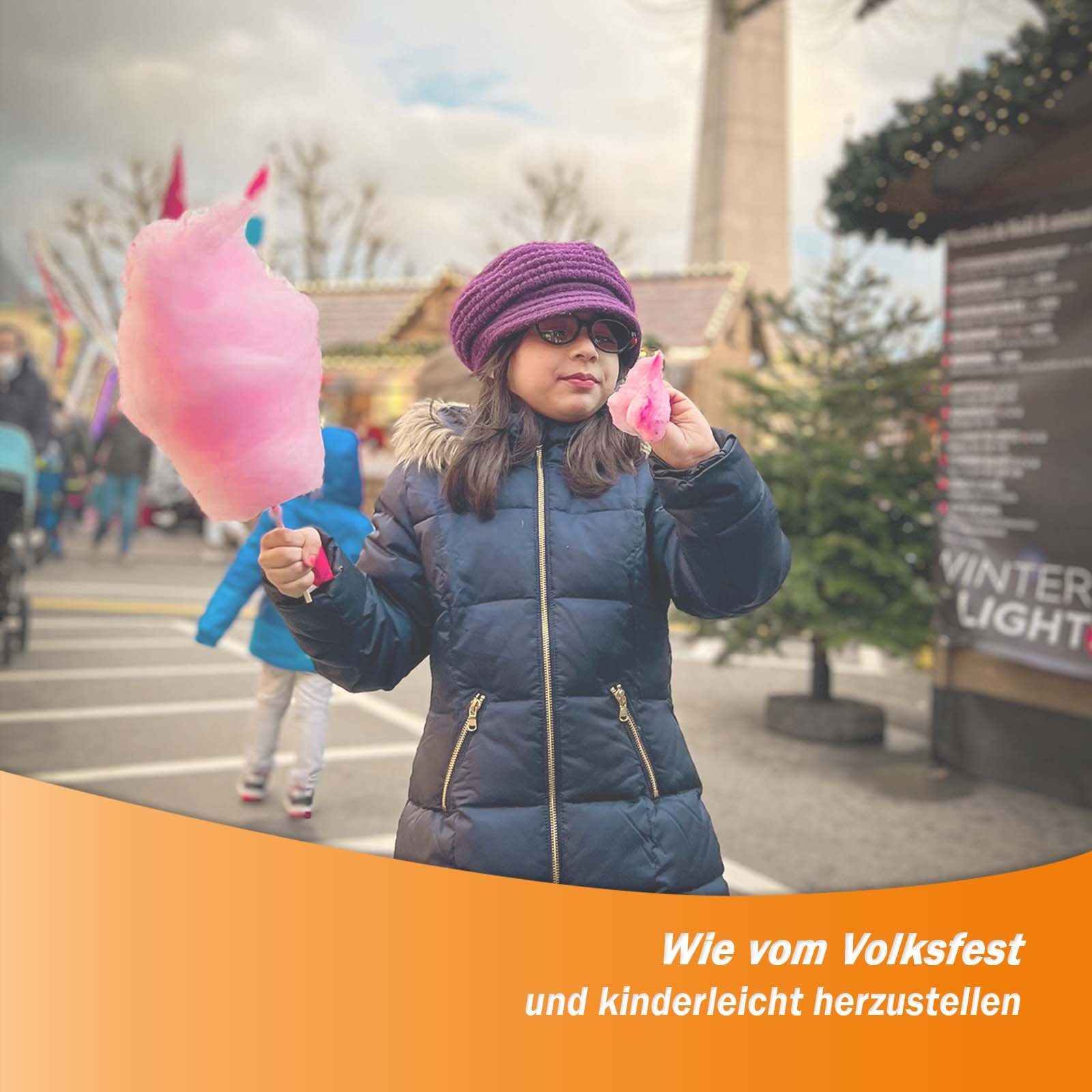 Zuckerwattemaschine Zuckerwattemaschine für Zuhause Zuckerwatte Gerät Schale Groß 500 Watt