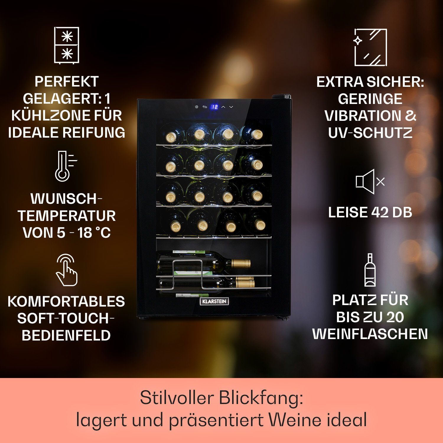 Weinkühlschrank Shiraz 20 Uno