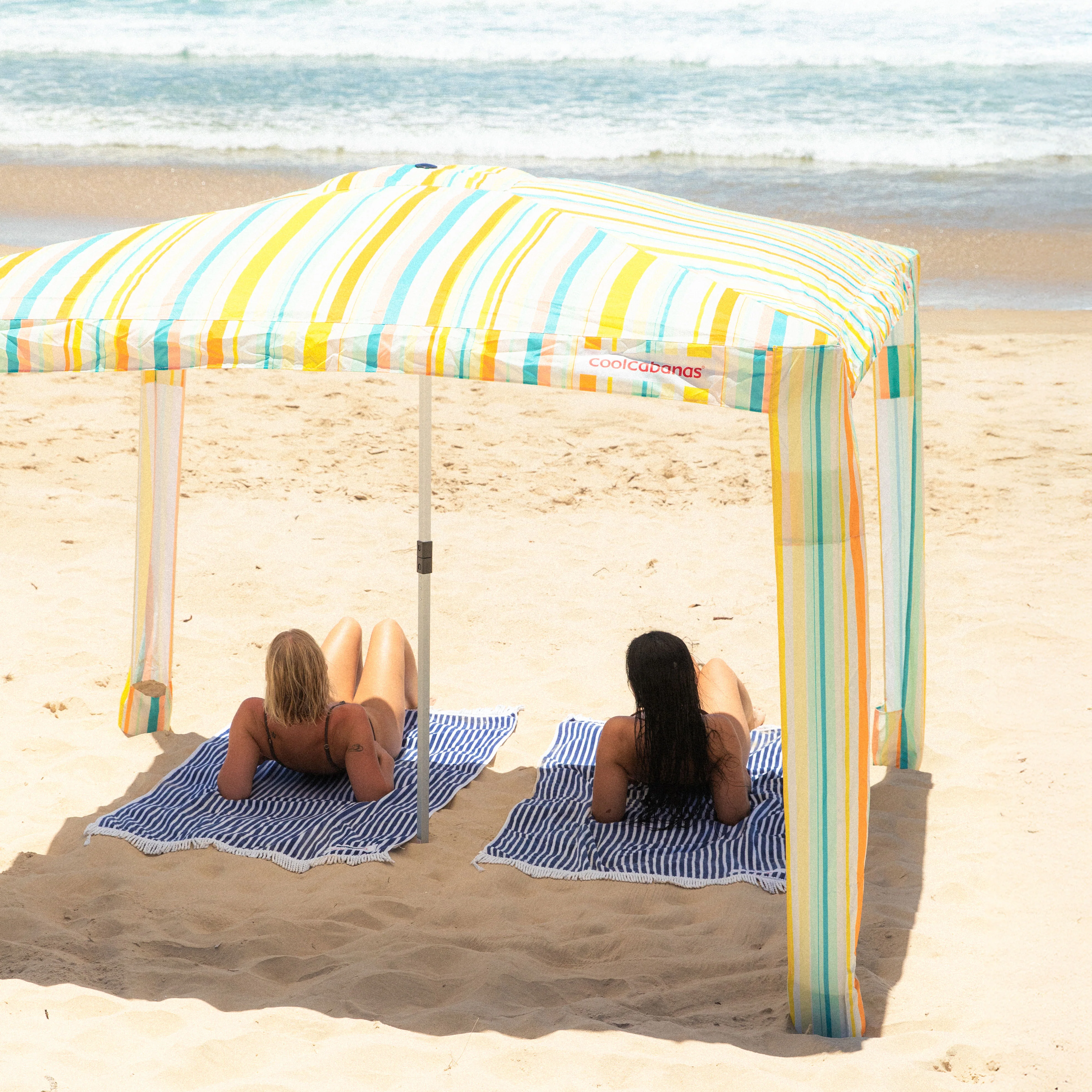 CoolCabana 5 Ombreggiatura da Spiaggia - Protezione UPF 50+, Ampia Zona d’Ombra
