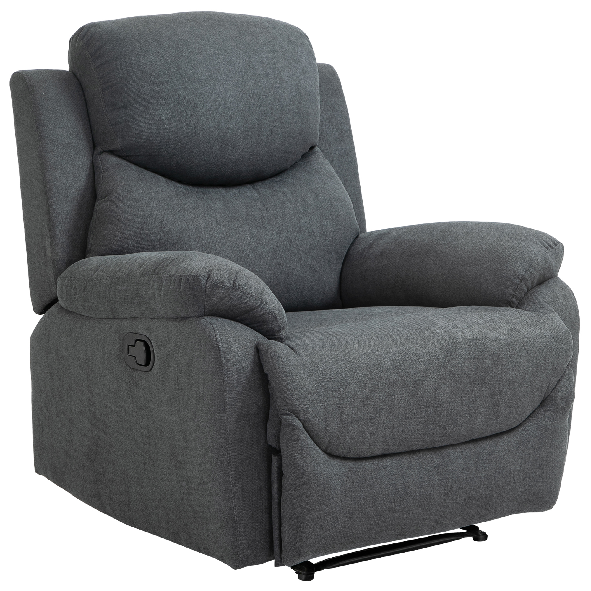 Relaxstoel, ligstoel, 150�� kantelbaar, Donkergrijs