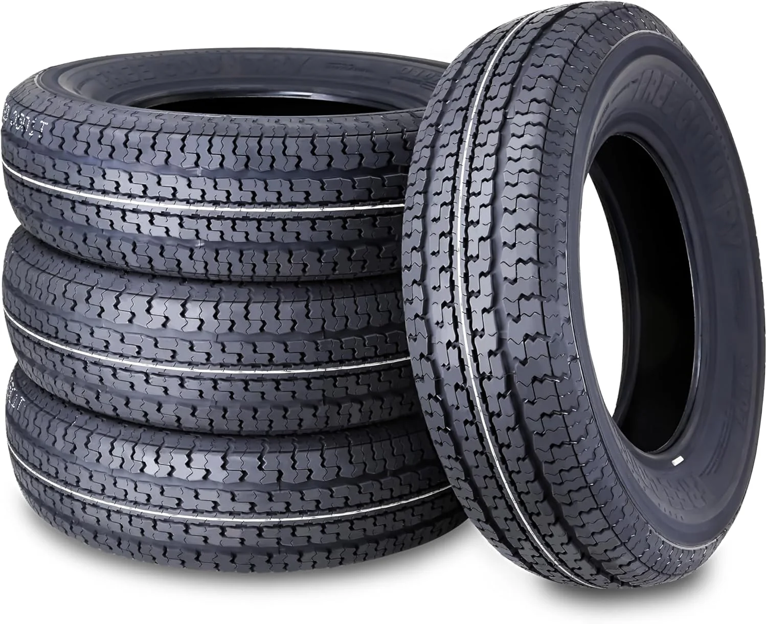 Libra Trailer Parts set of 4 Heavy Duty Trailer Tires ST205/75R15 205 75 15 10-Ply Load Range E Steel Belted Radial w/Scuff Guard