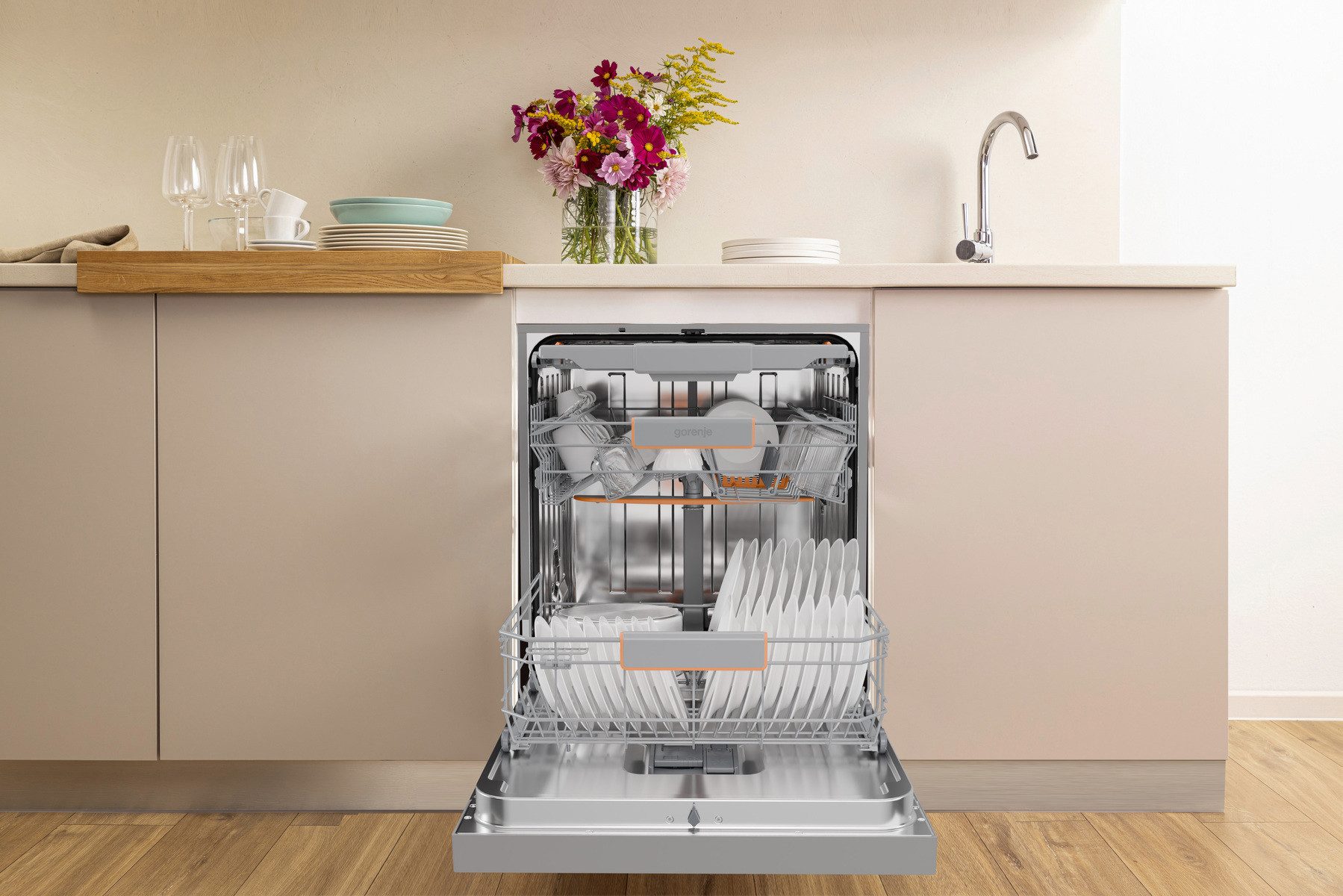 teilintegrierbarer Geschirrspüler GI673C90X