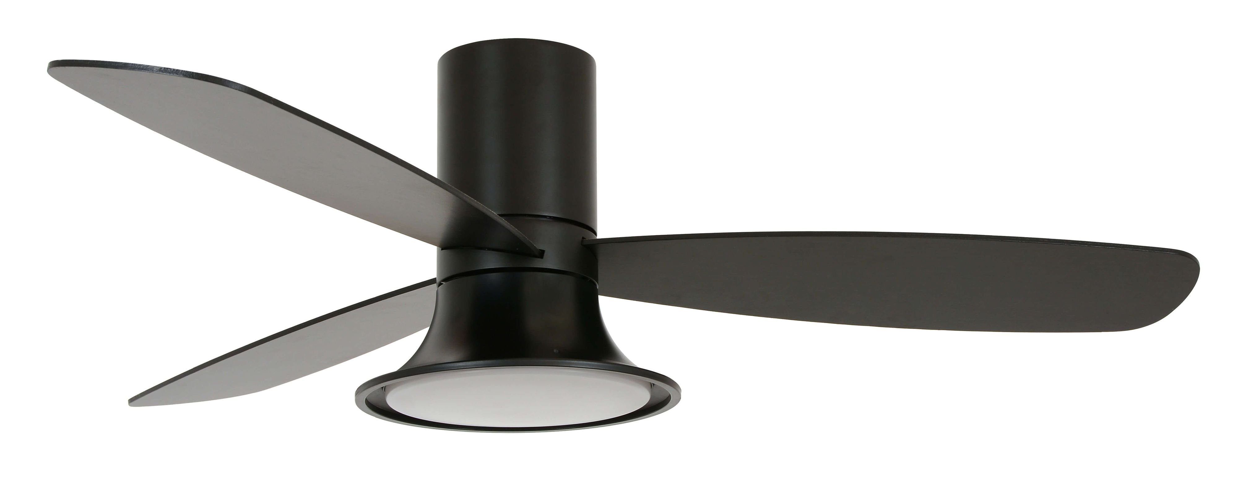 Deckenventilator DC Deckenventilator Flusso Schwarz mit LED