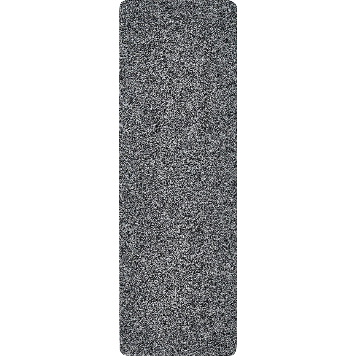 HOMCOM Fußmatte aus Baumwolle waschbar Dunkelgrau 150 x 50 x 0,45 cm
