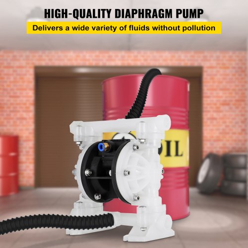 Druckluft-Doppelmembranpumpe 7 GPM mit 1/2 Zoll Einlass und Auslass