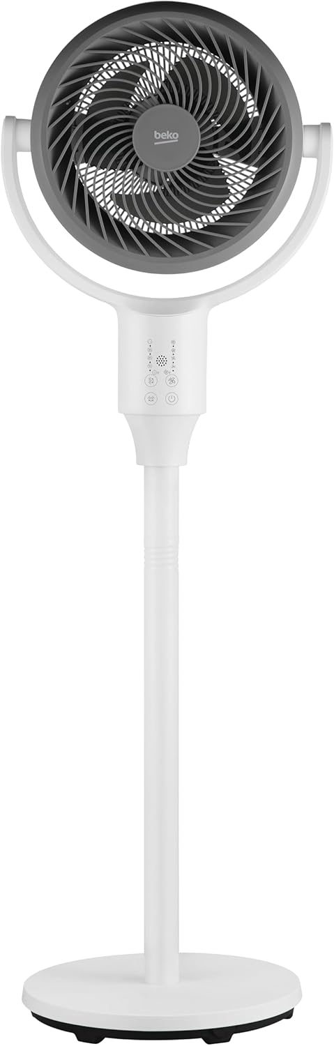 Beko - EFS5100B - Pedestal Fan, 45 W, 3 Speed, Adjustable Height and Tilt - Black, 45.2 x 40 x 135 cm