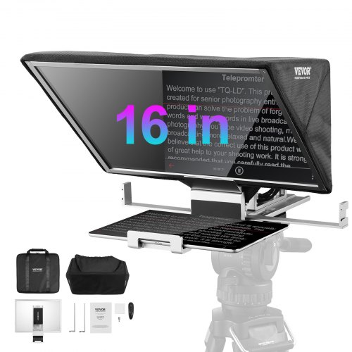 VEVOR 40cm Teleprompter Fernbedienung für Kamera Telefon Tablet Live-Streaming