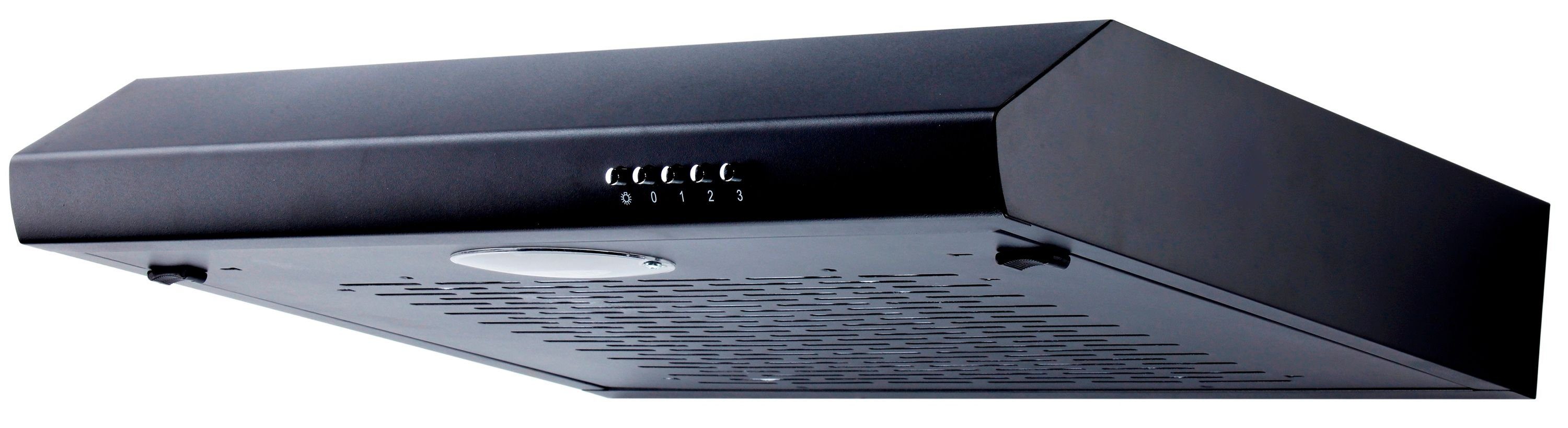 Unterbauhaube UBH5000SX 60cm schwarz Umluft Abluft Dunstabzugshaube mit LED