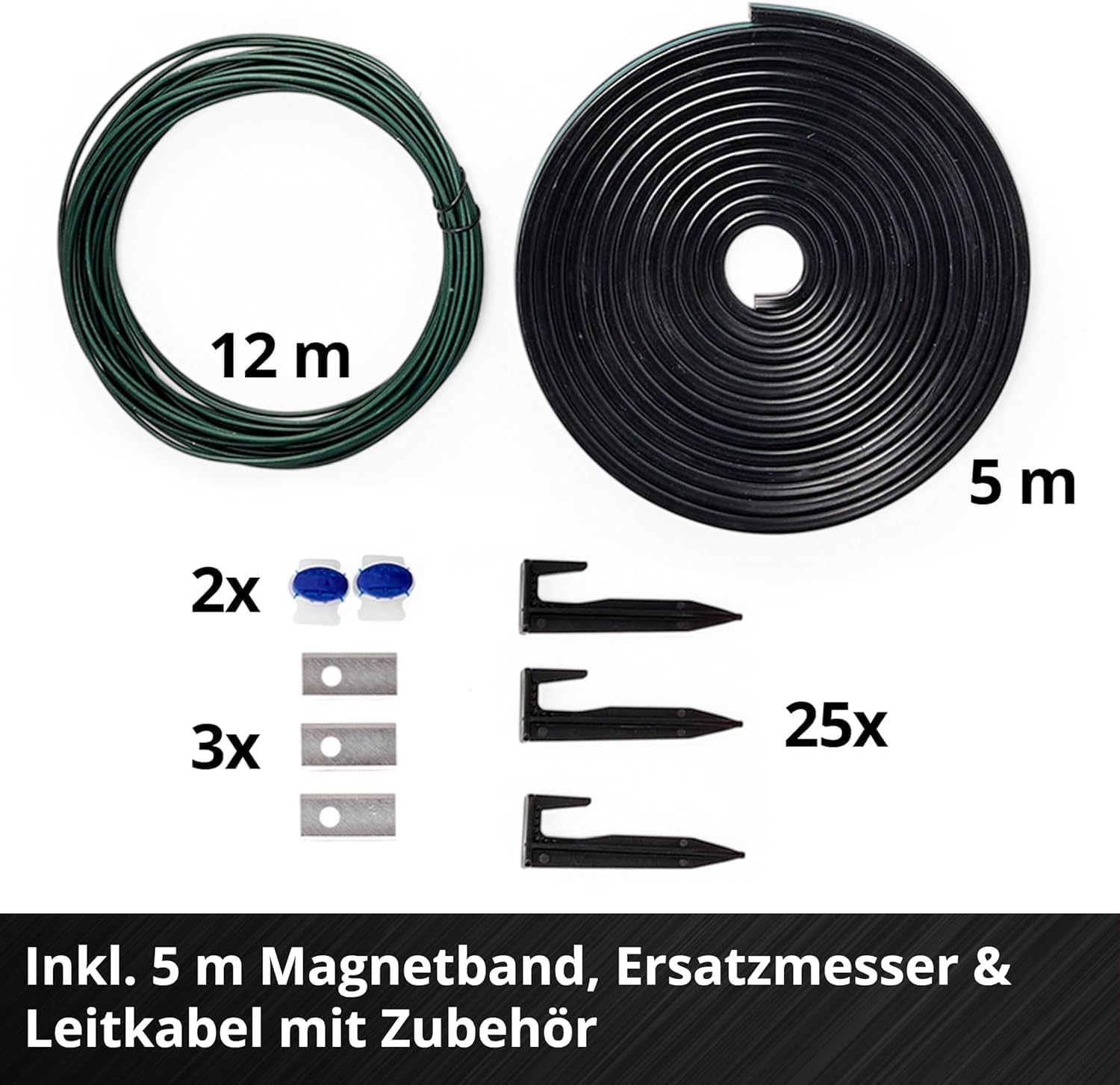 Einhell Mhroboter FREELEXO CAM 500 Power X-Change (18V, Kamera ersetzt Begrenzungsdraht, für 500 m, Brushless, bis 25% Steigung, Schnittbreite 18 cm, inkl. 3,0 Ah Akku, 5 m Magnetband)