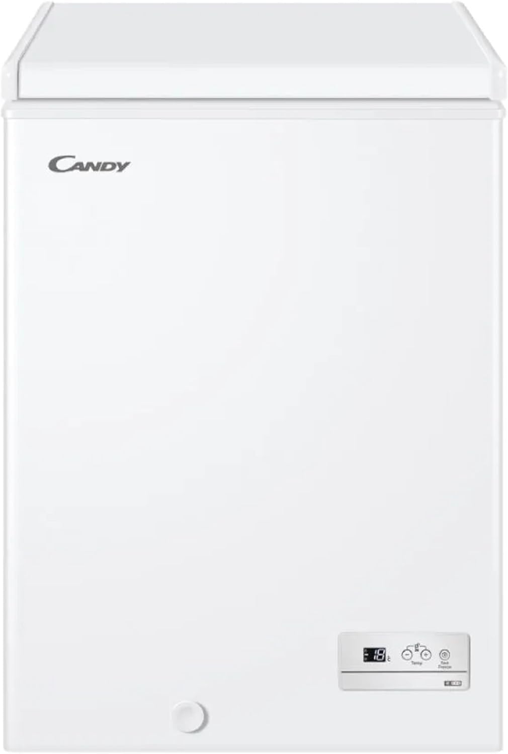 Candy CHAE1002E - Congelatore a pozzetto, statico, 97 Litri, Congelamento 5,5 kg/24h, Classe energetica E, Bianco
