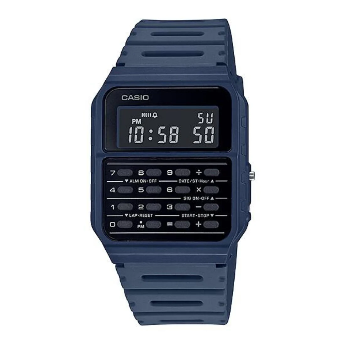 Casio Vintage CA-53WF-2BEF calcolatrice resina blu