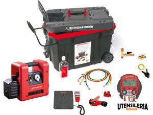 Rothenberger set completo Rocaddy 121 R32 Digital per vuoto e carica condizionatori