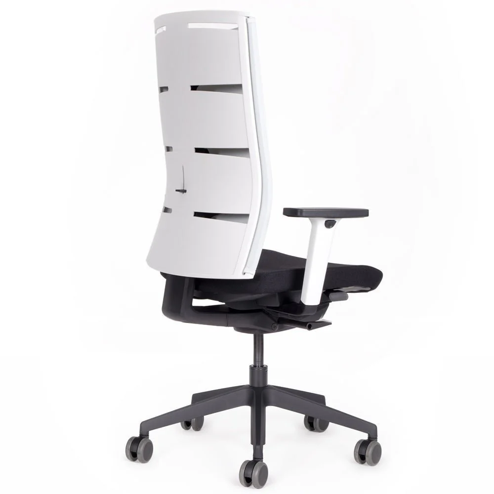 Sedia da ufficio ergonomica con schienale in rete lento Agilis Matrix MT12 EDIZIONE SPECIALE Pure Black