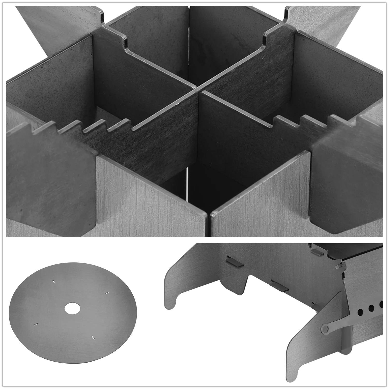 Sonnewelt Raketenofen  Fire Gusseisen Stove Grillplatte