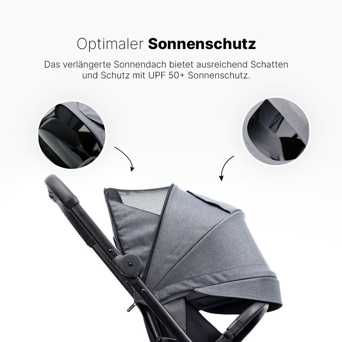 Kombi-Kinderwagen Kinderwagen T1 – Premium Buggy mit MagicFold™ - 360Grad drehbar