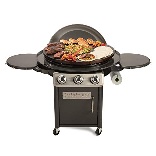Cuisinart CGG 999 30 Inch Round Flat Top Surface 360° XL Griddle Outdoor Cooking Station : Patio, Lawn & Garden