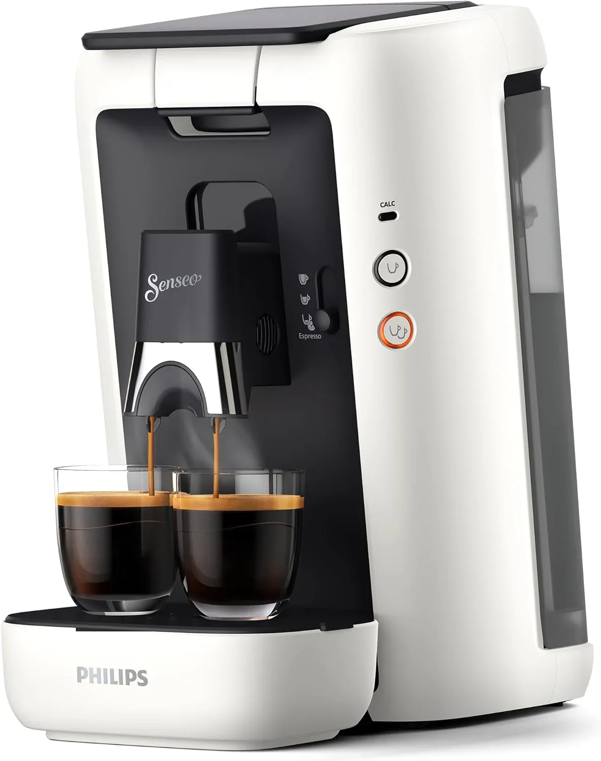 Philips Senseo Maestro Kaffeepadmaschine mit Kaffeestrkewahl und Memo-Funktion, 1,2 Liter Wasserbehlter, Grnes Produkt, Farbe: Rot (CSA260/90)