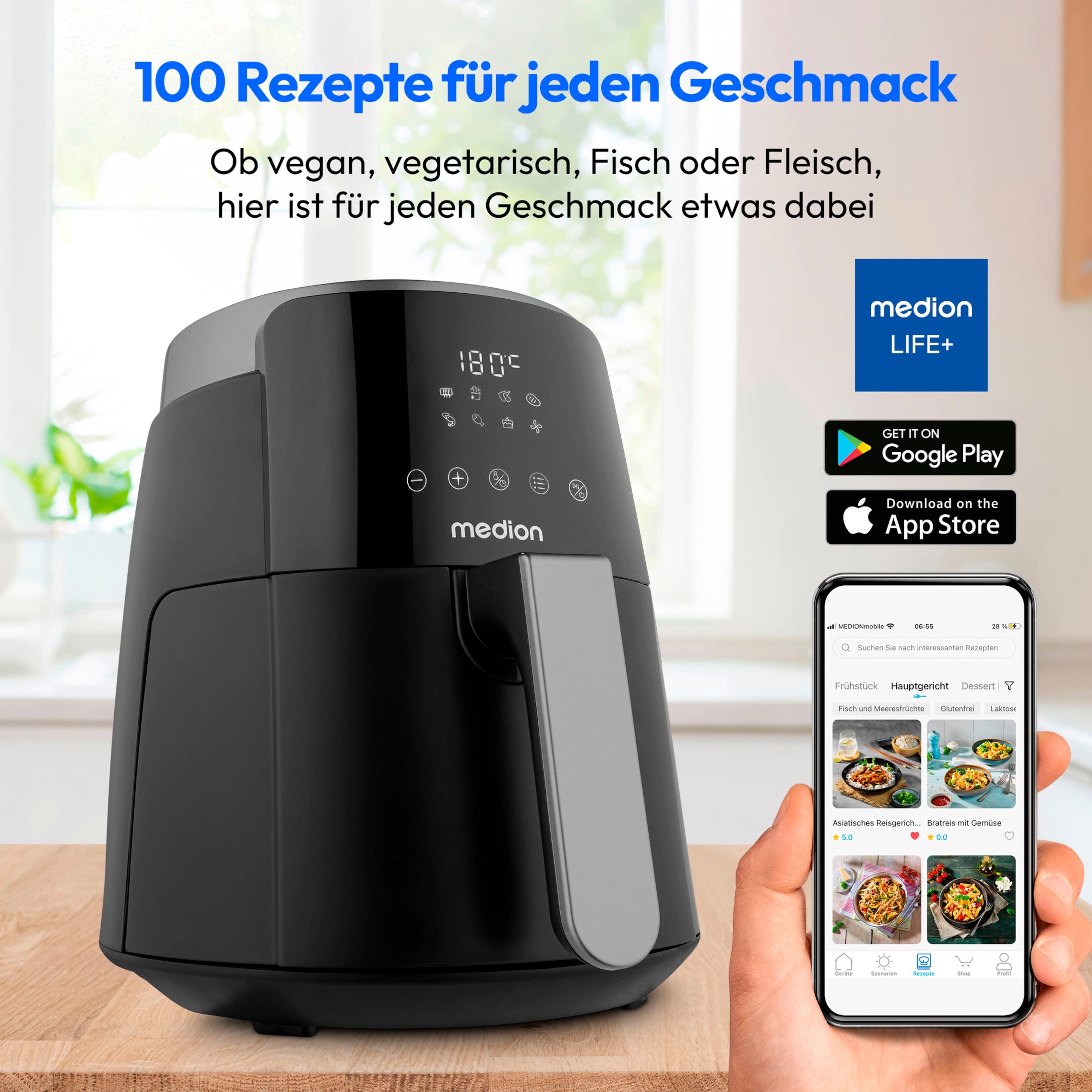 Heißluftfritteuse MD13030