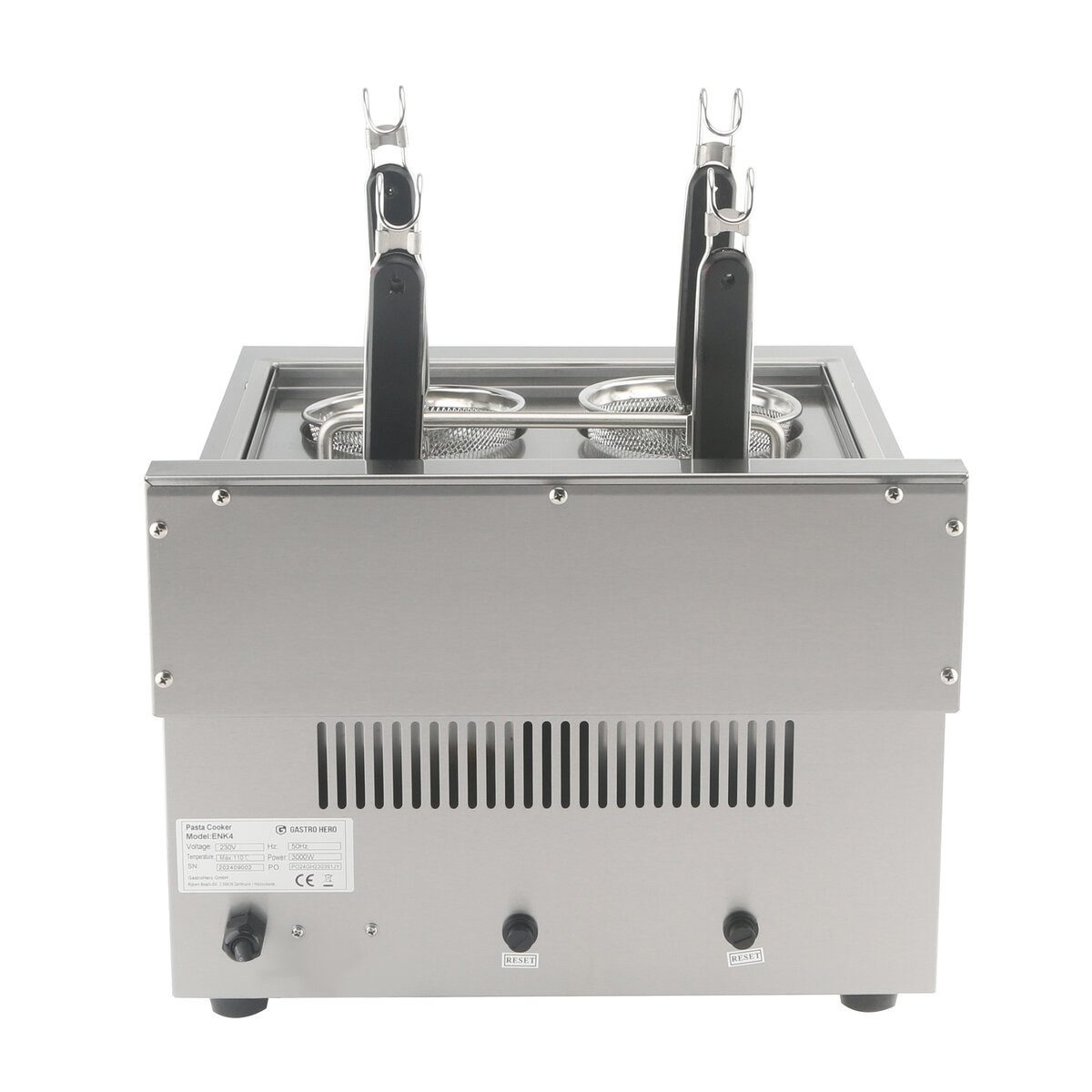 Multikocher Elektrischer Nudelkocher 16 L mit 4 Sieben