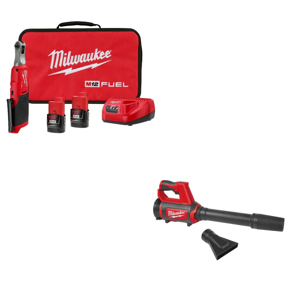 2025 Milwaukee 2566-22 Set di ratchette ad alta velocità compreso di 0852-20 Spot Blower ventilatore GRATUITO