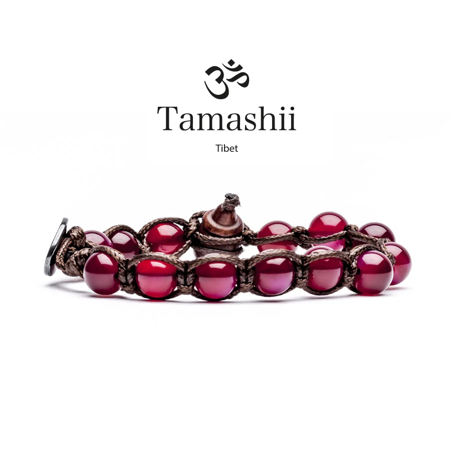Bracciale Tamashii BHS900-34 in agata rossa da 8mm