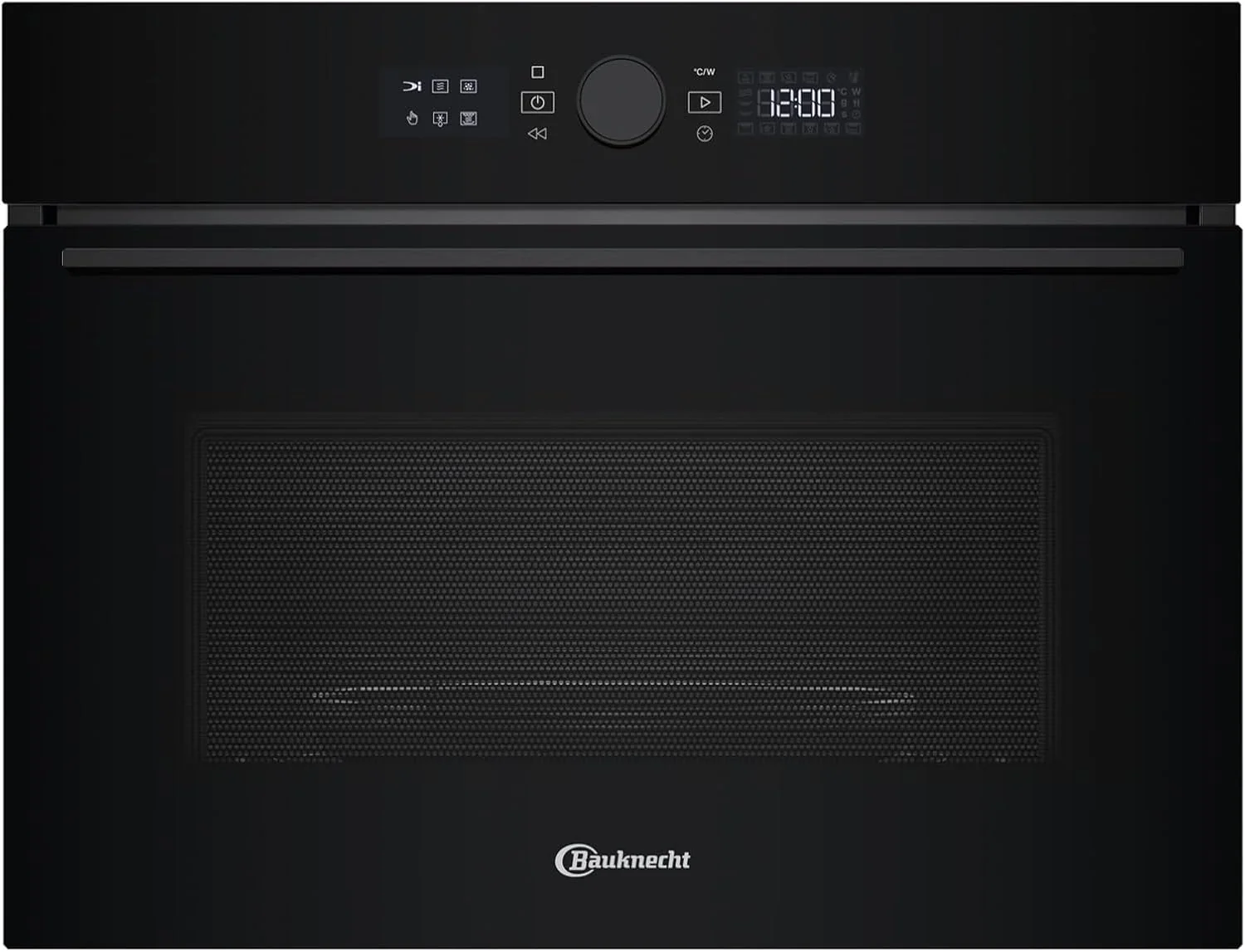 Bauknecht Mikrowelle, 900 Watt, Schwarz/Silber, BMW57DMK Einbau- mit Grill und Heißluft Schwarzes Glas