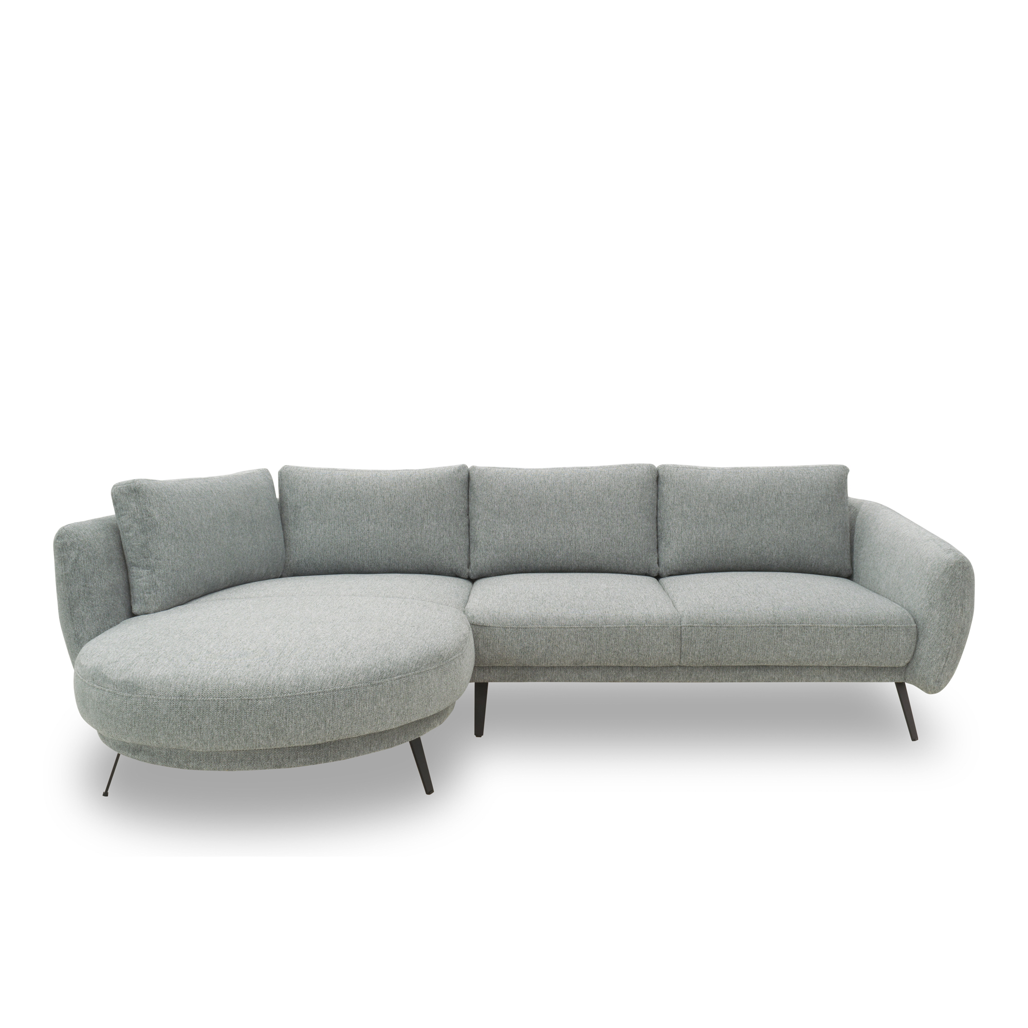 Ecksofa 200 020, Sofa in L-Form, Federkernpolsterung, 292 x 180 x 85 cm (BxTxH), grau