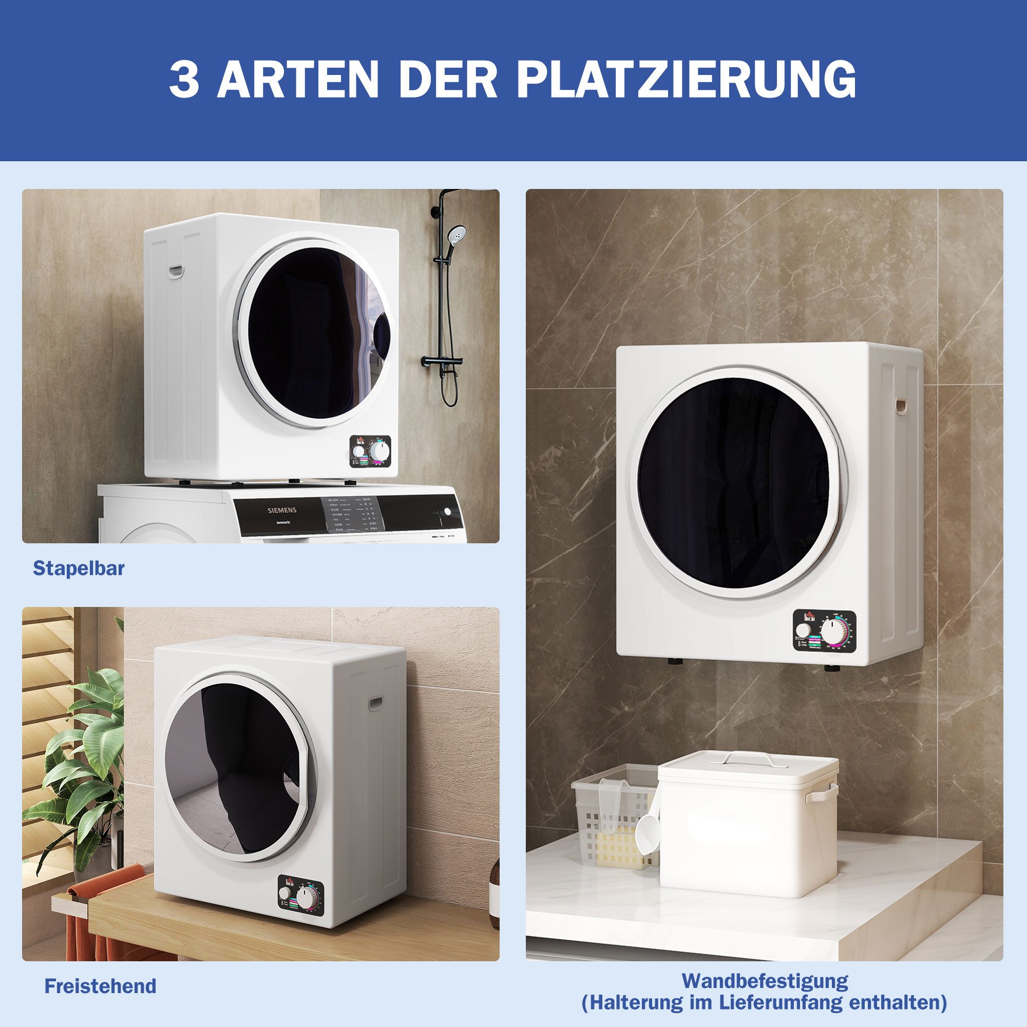 Waschtrockner B61-007V90WT