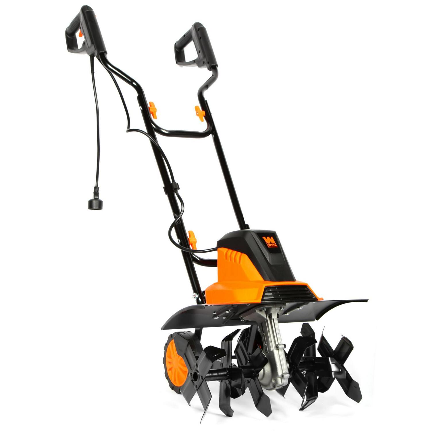 WEN TC1318 13.5 Amp Electric Tiller Cultivator, 18 Inch, 6 Steel Tines, Adjustable Wheels