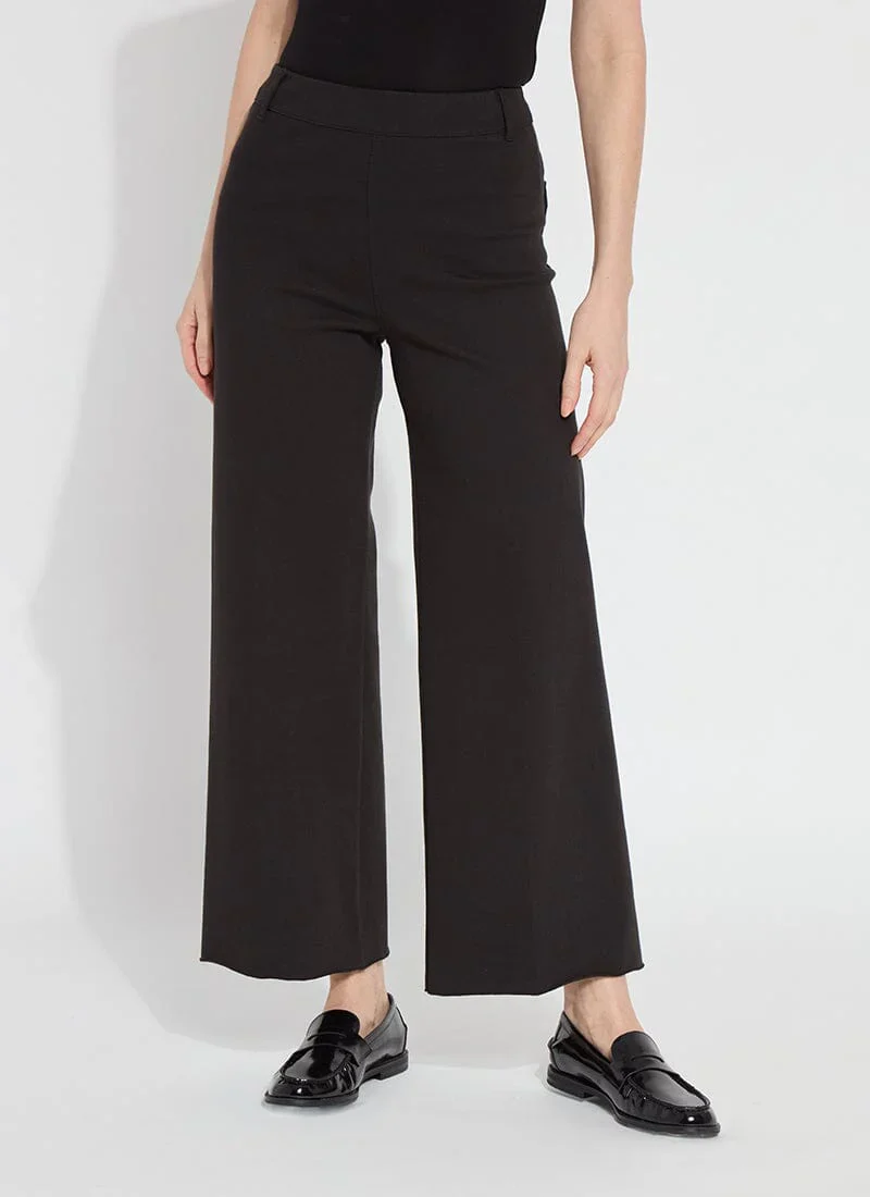 Erin High Waist Wide Leg Jeans in Black by Lysse