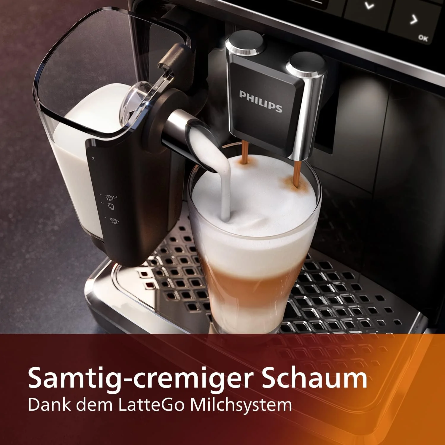 Philips Series 5400 volautomatische koffiemachine - LatteGo melksysteem, 12 koffiespecialiteiten, intu?tief display, 4 gebruikersprofielen, chroom (EP5447/90)