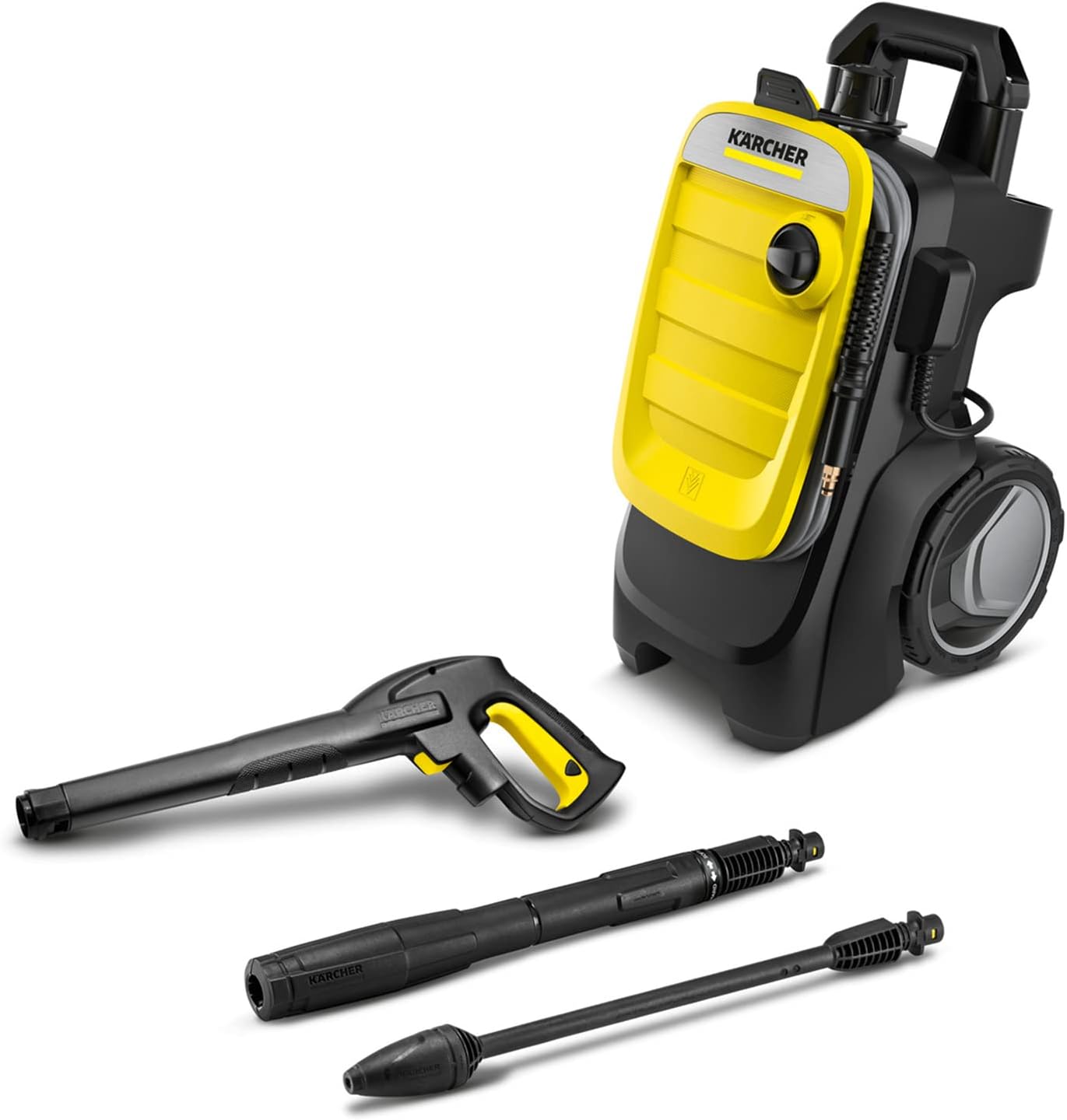 Krcher hogedrukreiniger K 7 Premium Power Home, druk: 180 bar, debiet: 600 l/h, oppervlaktecapaciteit: 60 m/h, vermogen: 3.000 W, slanghaspel, met pistool, vuilvreter, spuitlans