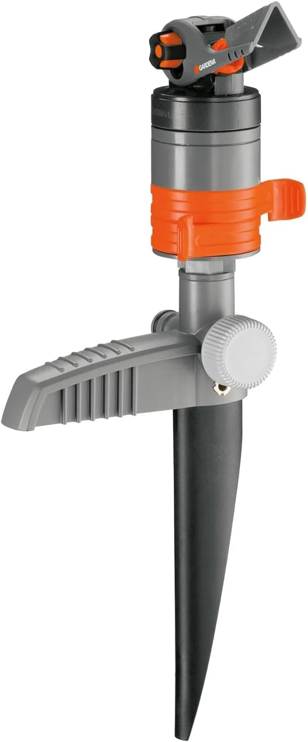 Gardena Comfort veelvlakssproeier AquaContour Automatic: vlakberegening voor de individuele besproeiing van bijna elke tuinomtrek, eenvoudig te programmeren, reikwijdte 2,5-10,5 m (8133-20)