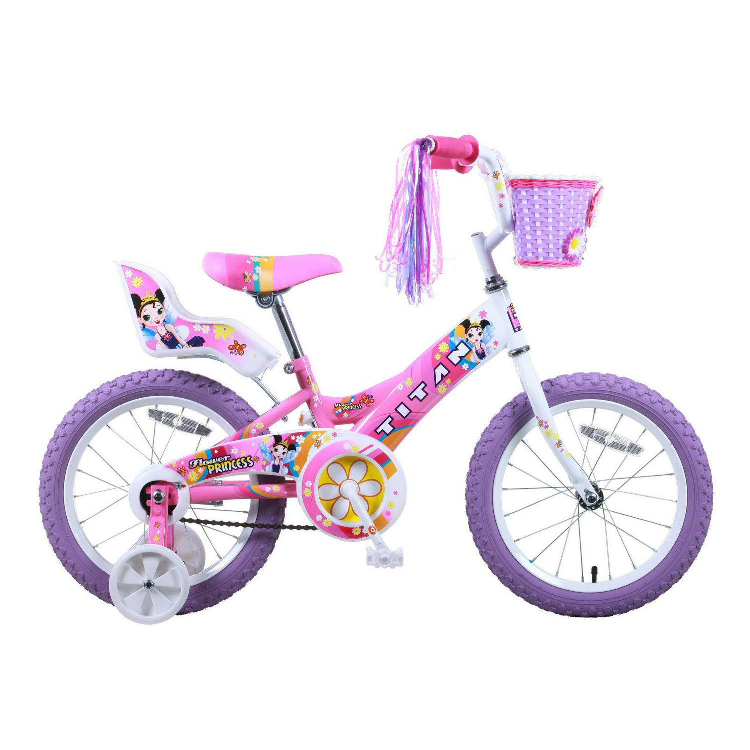 2025 Titan 16 Inch Flower Princess Meisjes BMX-Fiets