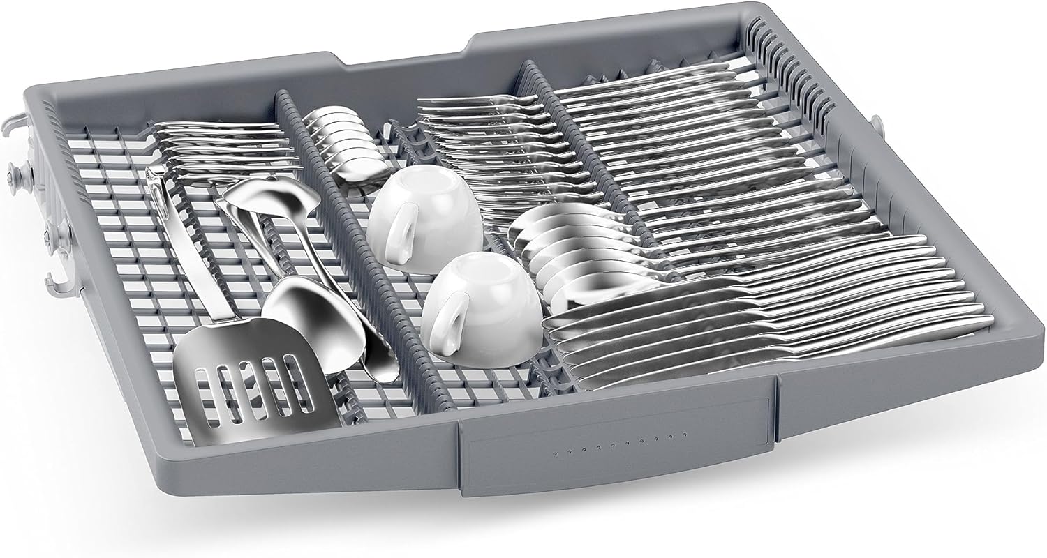Bosch Elettrodomestici SMV2HVX02E Serie 2, Lavastoviglie da incasso a scomparsa totale, Home Connect, Diagnostica da remoto, Assistente al lavaggio, Programma Preferito, InfoLight, 3 cestello, 60 cm