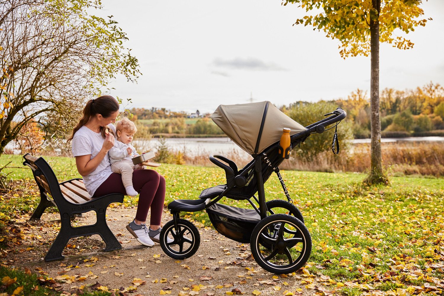 Dreirad-Kinderwagen Runner 3, Jungle Green