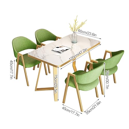 YHKJLYH Sala Ricevimenti per Ufficio Set Tavolo E Sedie Club, Set Tavolo da Pranzo Rettangolare, Combinazione Tavolo E Sedie da Negoziazione Salvaspazio, Mobili in Stile Moderno, per Cucina, Bar, Ba : Casa e cucina