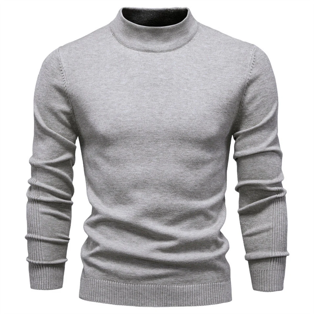 Men's Mockneck Pullover Sweater